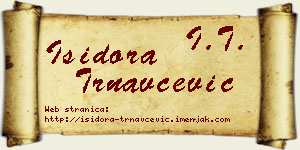 Isidora Trnavčević vizit kartica